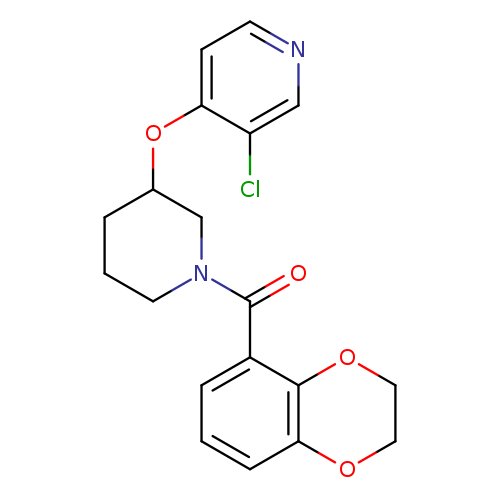 3-chloro-4-{[1-(2,3-dihydro-1,4-benzodioxine-5-carbonyl)piperidin-3-yl]oxy}pyridine