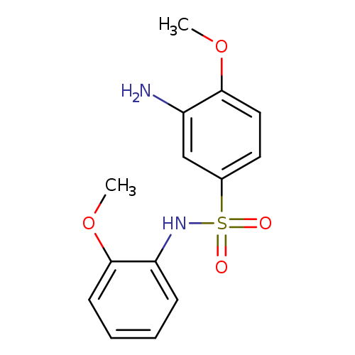 3-amino-4-methoxy-N-(2-methoxyphenyl)benzene-1-sulfonamide