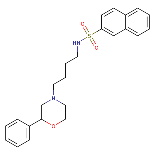 N-[4-(2-phenylmorpholin-4-yl)butyl]naphthalene-2-sulfonamide