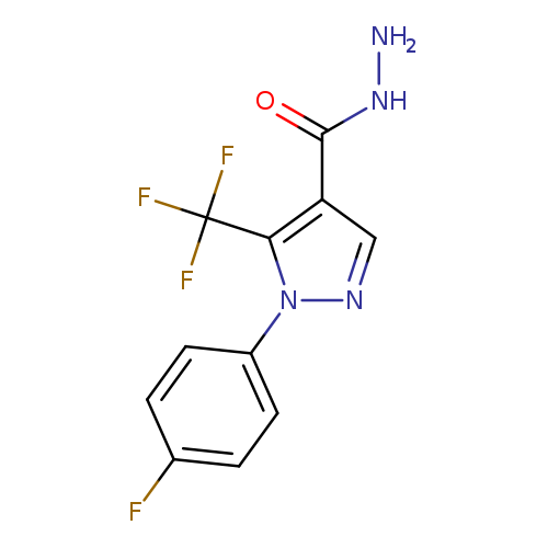 1-(4-Fluorophenyl)-5-(trifluoromethyl)-1H-pyrazole-4-carbohydrazide