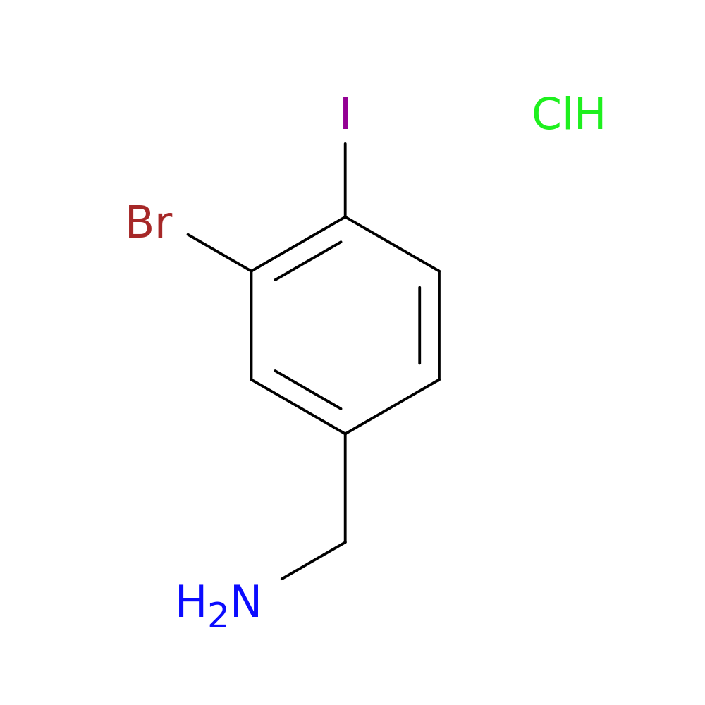 1-(3-bromo-4-iodophenyl)methanamine hydrochloride