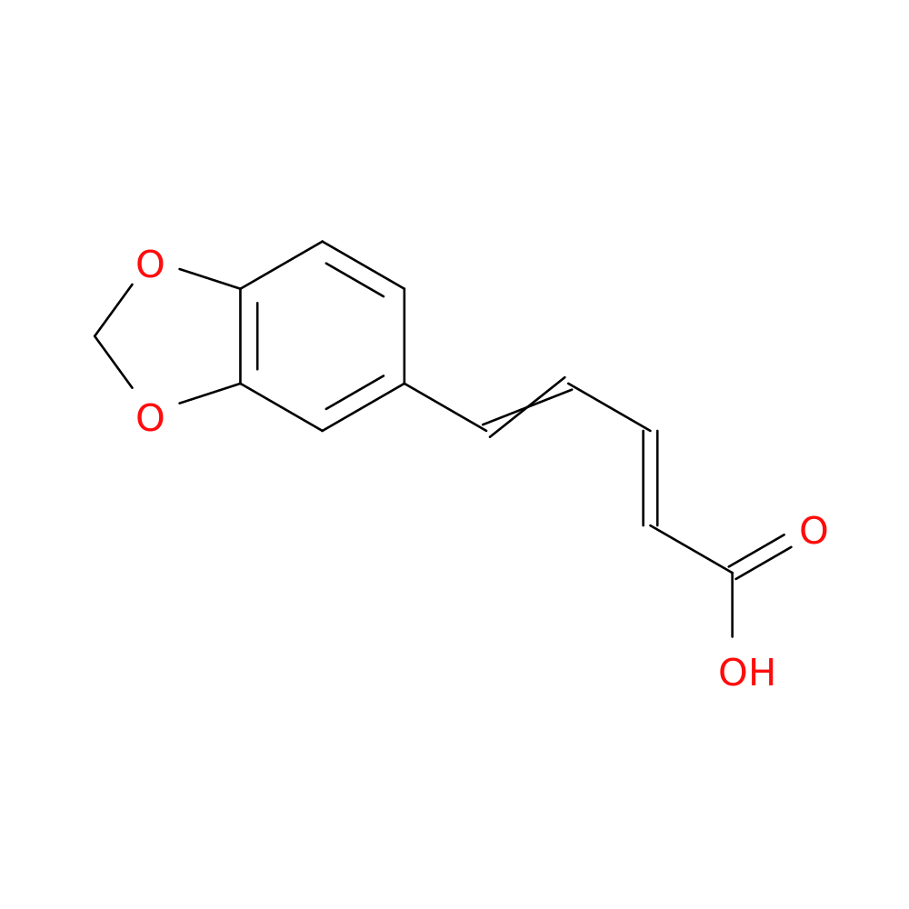 (2E,4E)-5-(1,3-benzodioxol-5-yl)-2,4-pentadienoic acid