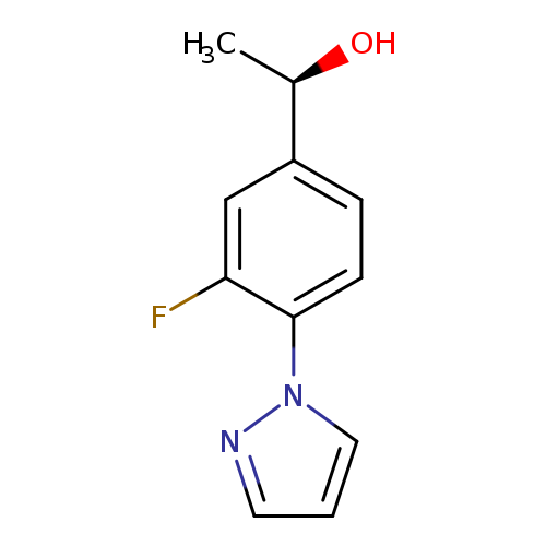(1R)-1-[3-fluoro-4-(1H-pyrazol-1-yl)phenyl]ethan-1-ol