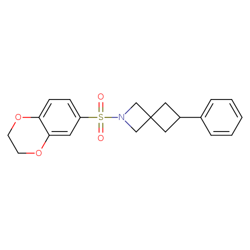 2-(2,3-dihydro-1,4-benzodioxine-6-sulfonyl)-6-phenyl-2-azaspiro[3.3]heptane