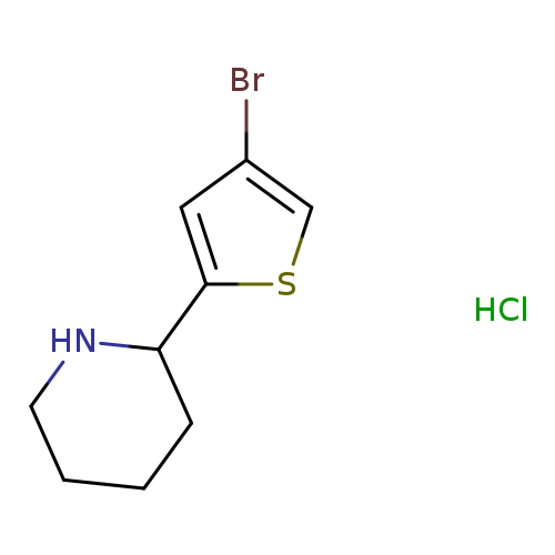 2-(4-Bromo-2-thienyl)piperidine, HCl