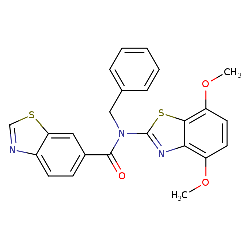 N-benzyl-N-(4,7-dimethoxy-1,3-benzothiazol-2-yl)-1,3-benzothiazole-6-carboxamide
