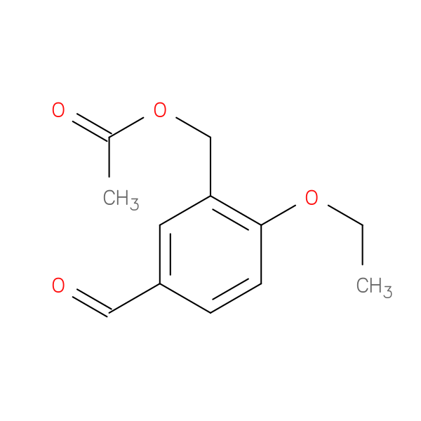 2-Ethoxy-5-formylbenzyl acetate
