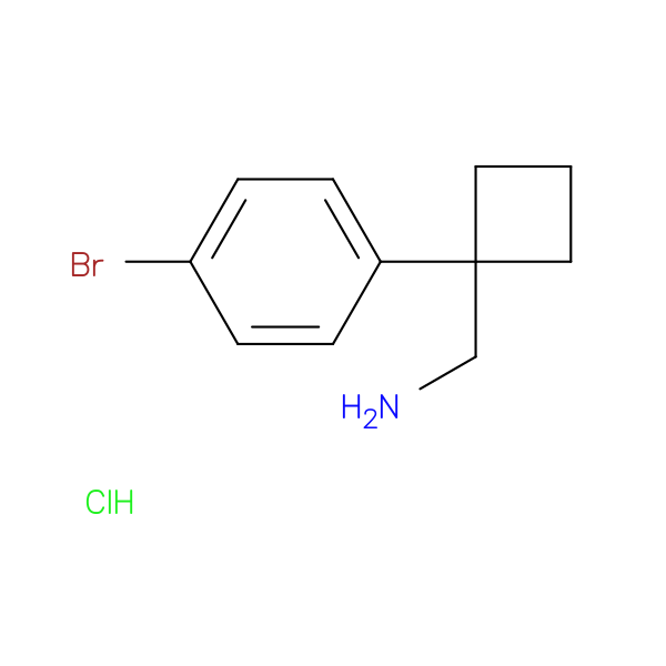 (1-(4-Bromophenyl)cyclobutyl)methanamine hydrochloride