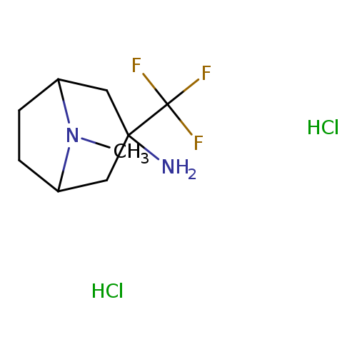 8-methyl-3-(trifluoromethyl)-8-azabicyclo[3.2.1]octan-3-amine dihydrochloride