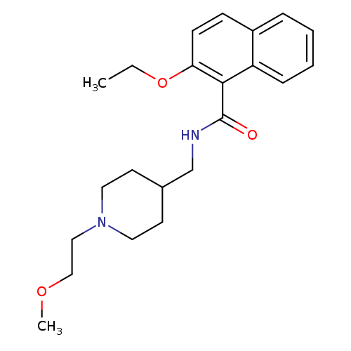 2-ethoxy-N-{[1-(2-methoxyethyl)piperidin-4-yl]methyl}naphthalene-1-carboxamide