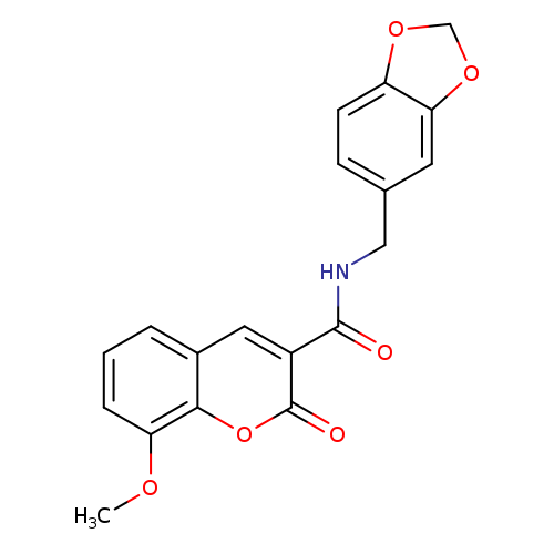 N-[(2H-1,3-benzodioxol-5-yl)methyl]-8-methoxy-2-oxo-2H-chromene-3-carboxamide