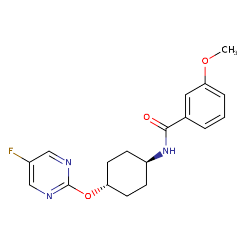 3-methoxy-N-[(1r,4r)-4-[(5-fluoropyrimidin-2-yl)oxy]cyclohexyl]benzamide