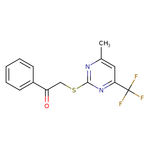 2-{[4-methyl-6-(trifluoromethyl)pyrimidin-2-yl]sulfanyl}-1-phenylethan-1-one