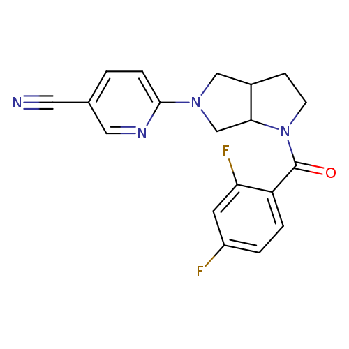6-[1-(2,4-difluorobenzoyl)-octahydropyrrolo[3,4-b]pyrrol-5-yl]pyridine-3-carbonitrile
