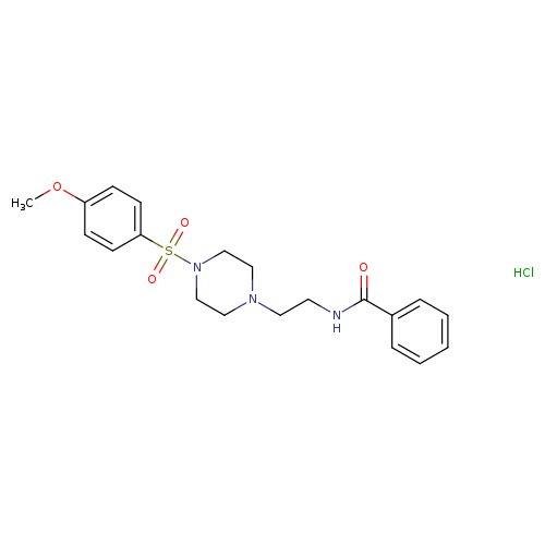 N-{2-[4-(4-methoxybenzenesulfonyl)piperazin-1-yl]ethyl}benzamide hydrochloride