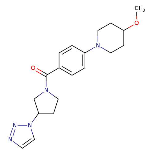 4-methoxy-1-{4-[3-(1H-1,2,3-triazol-1-yl)pyrrolidine-1-carbonyl]phenyl}piperidine