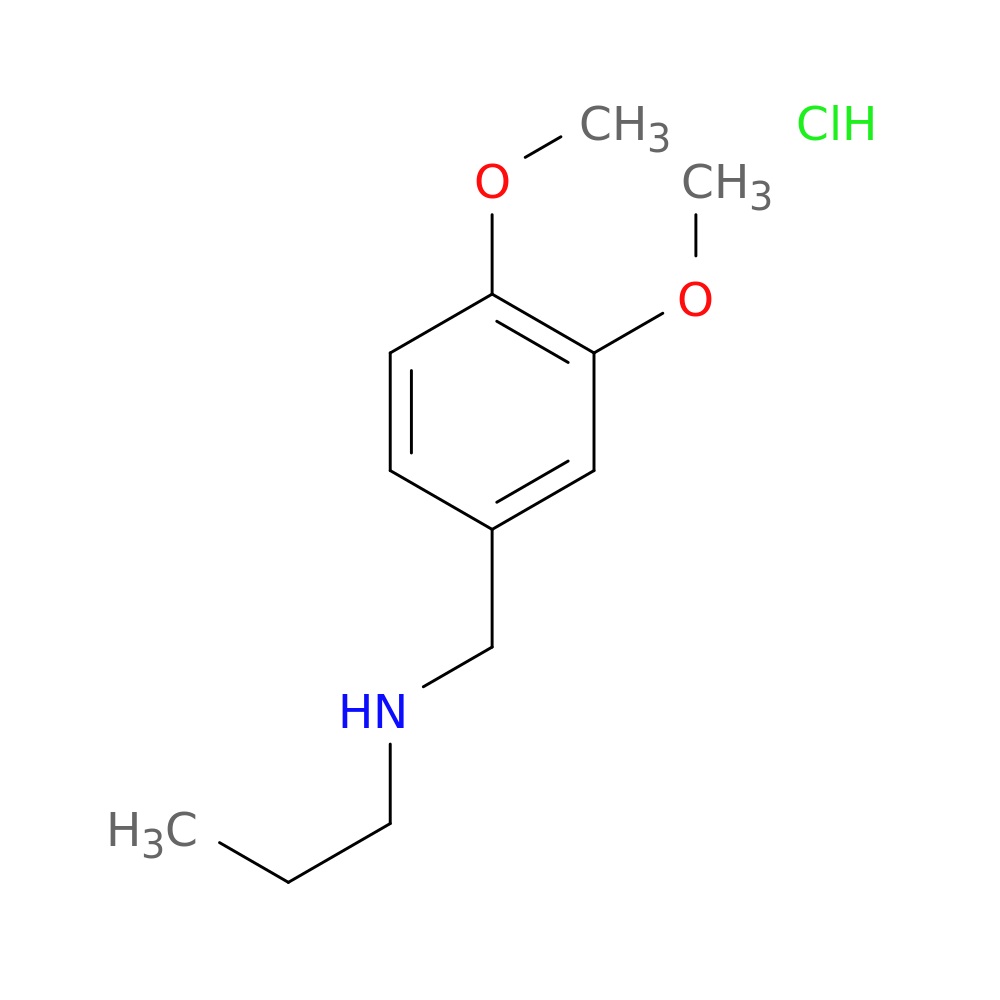 [(3,4-dimethoxyphenyl)methyl](propyl)amine hydrochloride