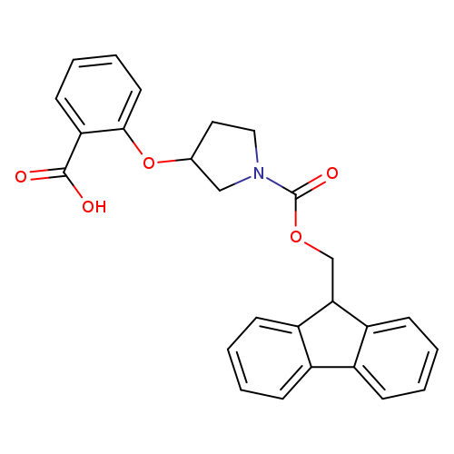 2-[(1-{[(9H-fluoren-9-yl)methoxy]carbonyl}pyrrolidin-3-yl)oxy]benzoic acid
