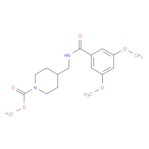 methyl 4-{[(3,5-dimethoxyphenyl)formamido]methyl}piperidine-1-carboxylate