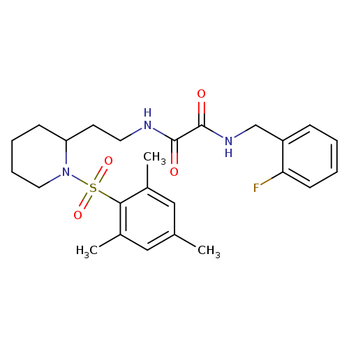 N'-[(2-fluorophenyl)methyl]-N-{2-[1-(2,4,6-trimethylbenzenesulfonyl)piperidin-2-yl]ethyl}ethanediamide