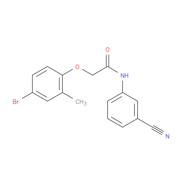 2-(4-bromo-2-methylphenoxy)-N-(3-cyanophenyl)acetamide