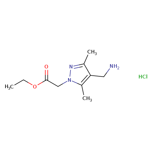 ethyl 2-[4-(aminomethyl)-3,5-dimethyl-1H-pyrazol-1-yl]acetate hydrochloride