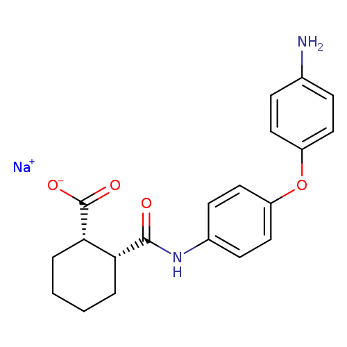 rac-sodium (1R,2S)-2-{[4-(4-aminophenoxy)phenyl]carbamoyl}cyclohexane-1-carboxylate, cis