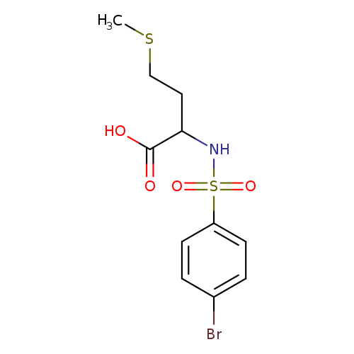 2-(4-bromobenzenesulfonamido)-4-(methylsulfanyl)butanoic acid