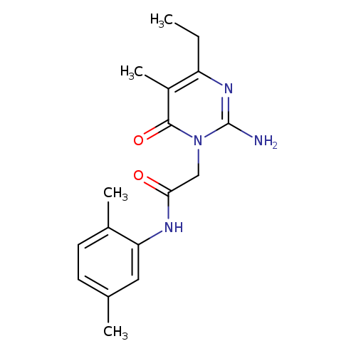 2-(2-amino-4-ethyl-5-methyl-6-oxo-1,6-dihydropyrimidin-1-yl)-N-(2,5-dimethylphenyl)acetamide
