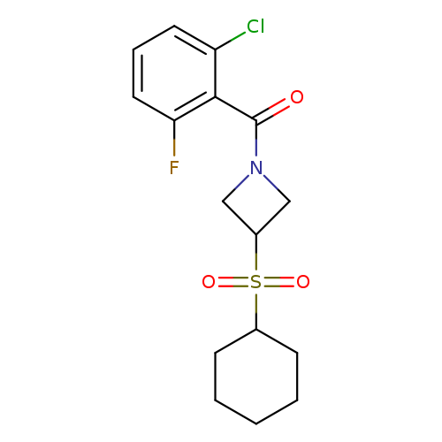 1-(2-chloro-6-fluorobenzoyl)-3-(cyclohexanesulfonyl)azetidine