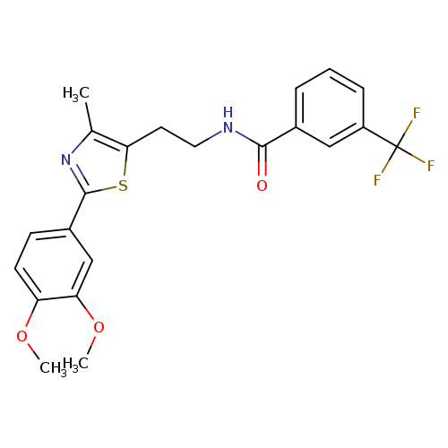 N-{2-[2-(3,4-dimethoxyphenyl)-4-methyl-1,3-thiazol-5-yl]ethyl}-3-(trifluoromethyl)benzamide