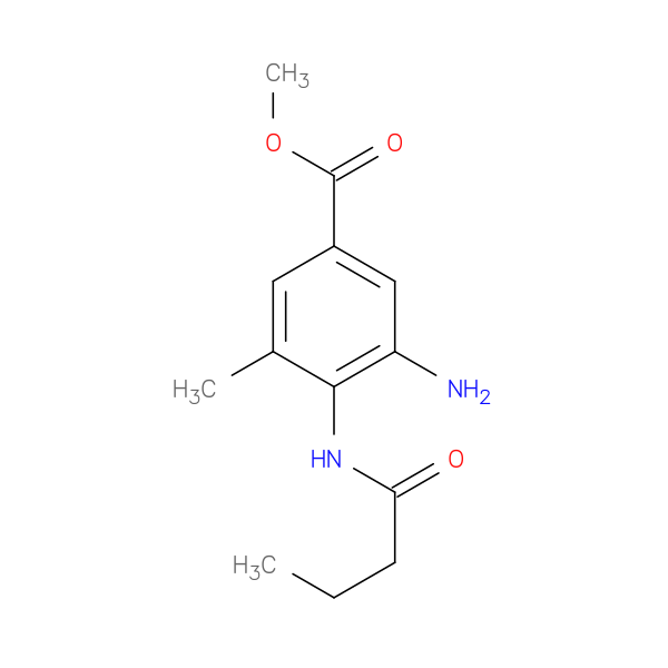 Methyl 3-amino-4-butanamido-5-methylbenzoate