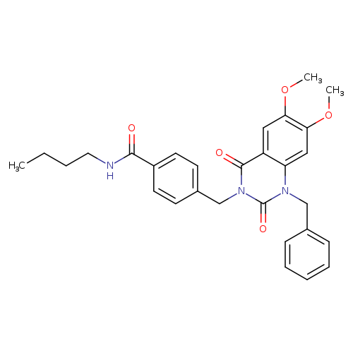 4-[(1-benzyl-6,7-dimethoxy-2,4-dioxo-1,2,3,4-tetrahydroquinazolin-3-yl)methyl]-N-butylbenzamide