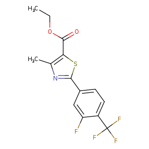 Ethyl 2-[3-Fluoro-(trifluoromethyl)phenyl]-4-methyl-thiazole-5-carboxylate