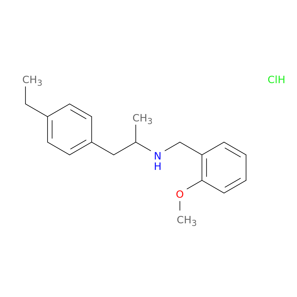1-(4-ethylphenyl)-N-(2-methoxybenzyl)propan-2-amine,monohydrochloride