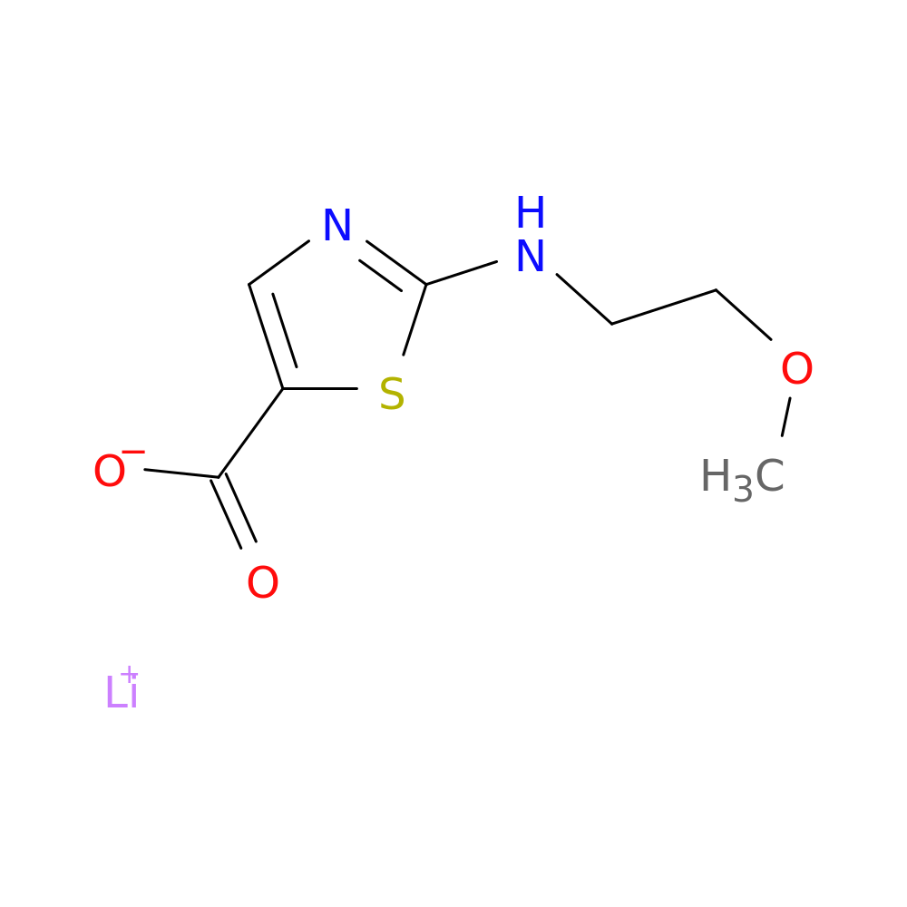 lithium(1+) ion 2-[(2-methoxyethyl)amino]-1,3-thiazole-5-carboxylate