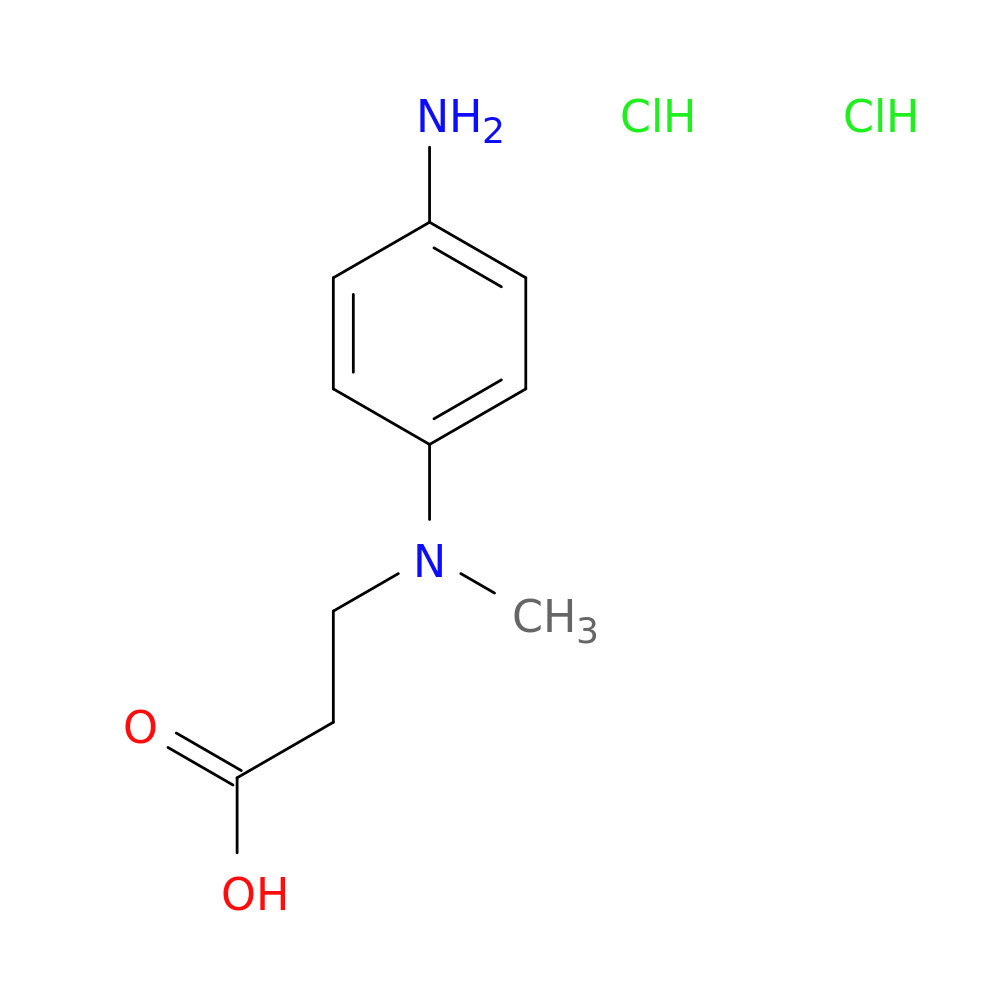 3-[(4-aminophenyl)(methyl)amino]propanoic acid dihydrochloride