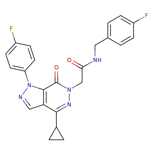 2-[4-cyclopropyl-1-(4-fluorophenyl)-7-oxo-1H,6H,7H-pyrazolo[3,4-d]pyridazin-6-yl]-N-[(4-fluorophenyl)methyl]acetamide