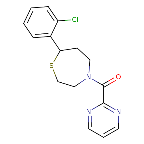 7-(2-chlorophenyl)-4-(pyrimidine-2-carbonyl)-1,4-thiazepane