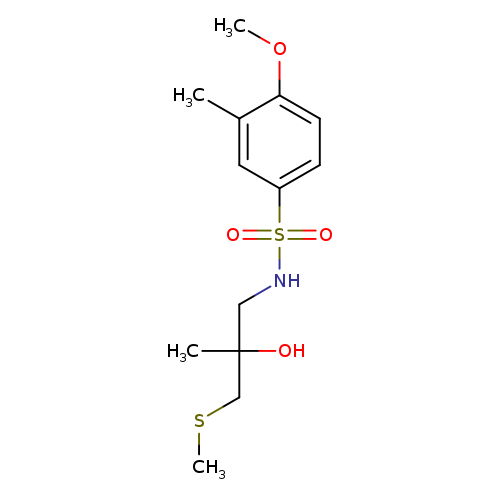 N-[2-hydroxy-2-methyl-3-(methylsulfanyl)propyl]-4-methoxy-3-methylbenzene-1-sulfonamide