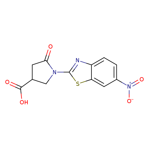 1-(6-Nitro-1,3-benzothiazol-2-yl)-5-oxopyrrolidine-3-carboxylic acid