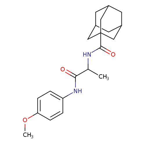 Tricyclo[3.3.1.13,7]decane-1-carboxamide,N-[2-[(4-methoxyphenyl)amino]-1-methyl-2-oxoethyl]-