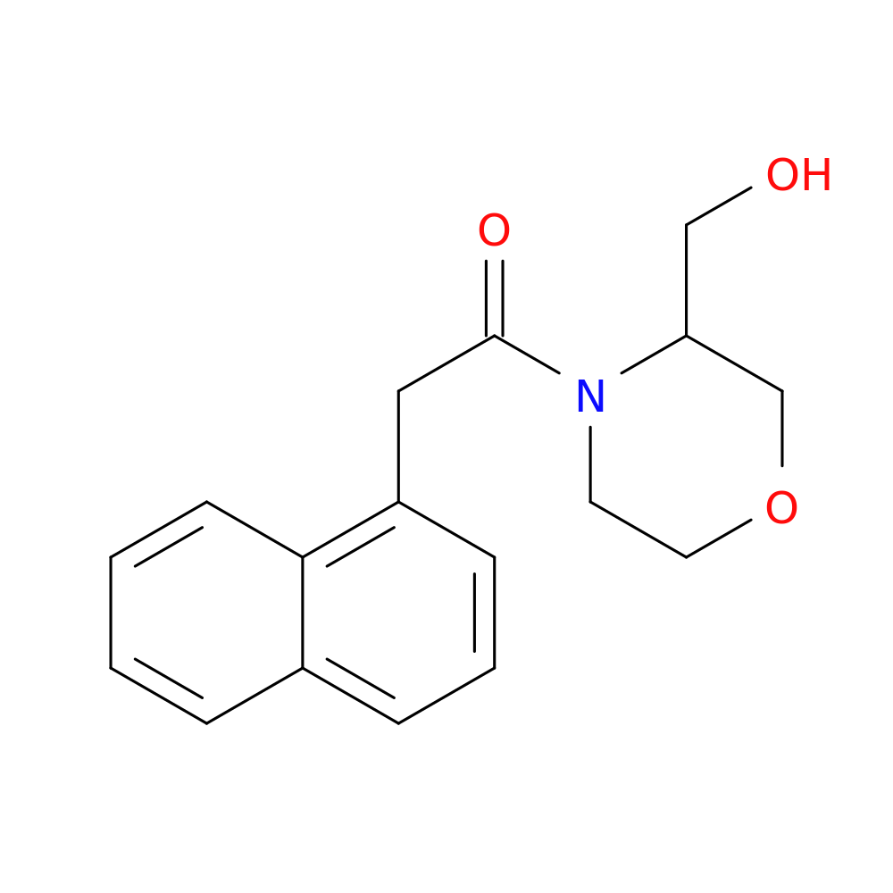 1-[3-(hydroxymethyl)morpholin-4-yl]-2-(naphthalen-1-yl)ethan-1-one