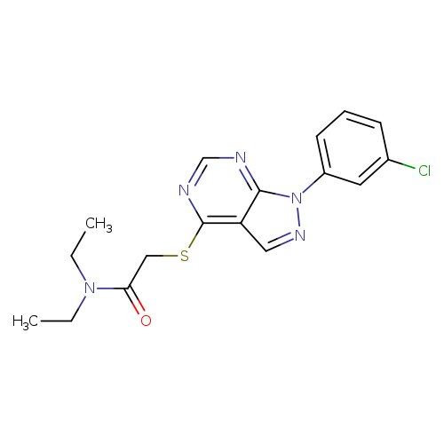 2-{[1-(3-chlorophenyl)-1H-pyrazolo[3,4-d]pyrimidin-4-yl]sulfanyl}-N,N-diethylacetamide