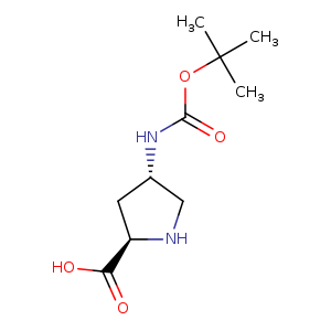 D-Proline, 4-[[(1,1-dimethylethoxy)carbonyl]amino]-, (4S)-