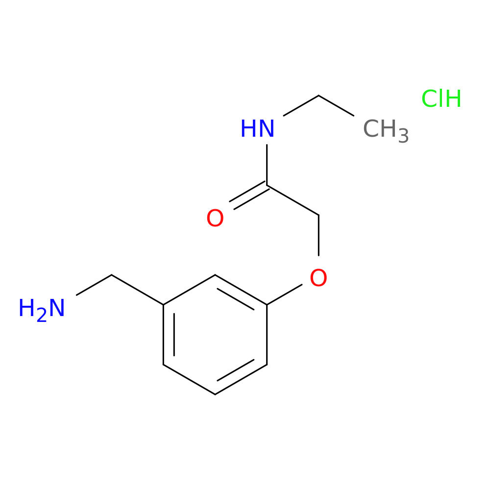 2-[3-(aminomethyl)phenoxy]-N-ethylacetamide hydrochloride