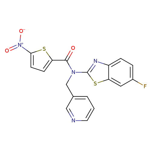 N-(6-fluoro-1,3-benzothiazol-2-yl)-5-nitro-N-[(pyridin-3-yl)methyl]thiophene-2-carboxamide
