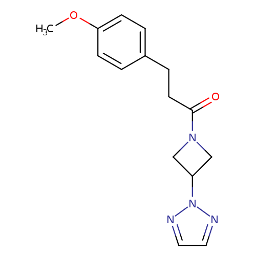 3-(4-methoxyphenyl)-1-[3-(2H-1,2,3-triazol-2-yl)azetidin-1-yl]propan-1-one