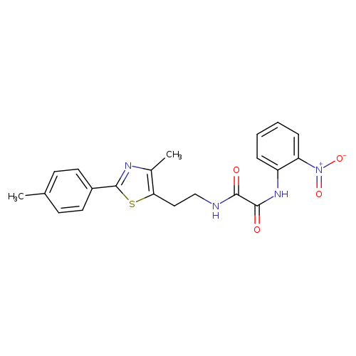 N-{2-[4-methyl-2-(4-methylphenyl)-1,3-thiazol-5-yl]ethyl}-N'-(2-nitrophenyl)ethanediamide