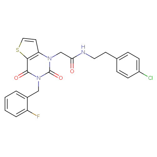 N-[2-(4-chlorophenyl)ethyl]-2-{3-[(2-fluorophenyl)methyl]-2,4-dioxo-1H,2H,3H,4H-thieno[3,2-d]pyrimidin-1-yl}acetamide